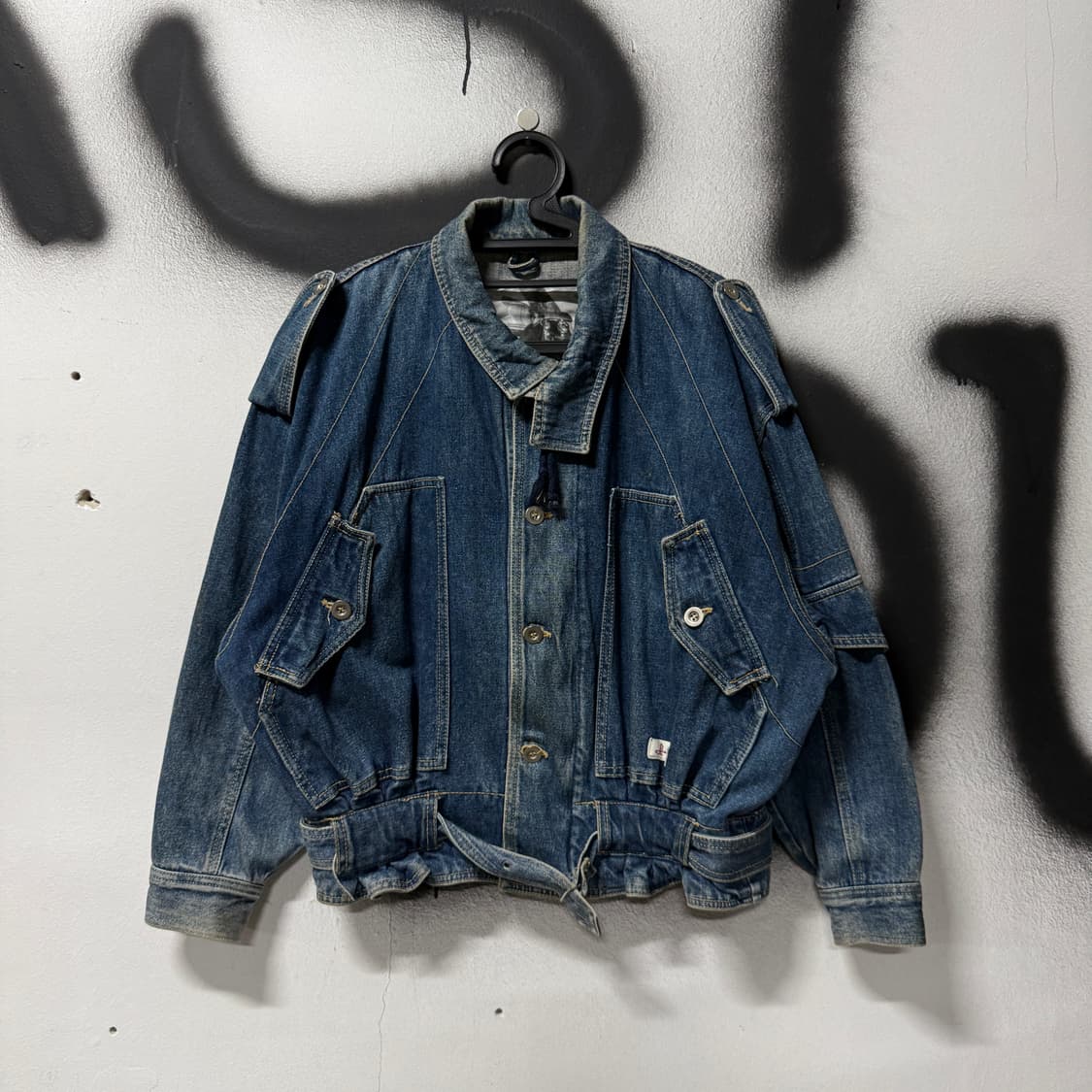 VTG 빈티지 멀티 디테일 더블 스냅 데님 블루종 자켓 상품이미지1