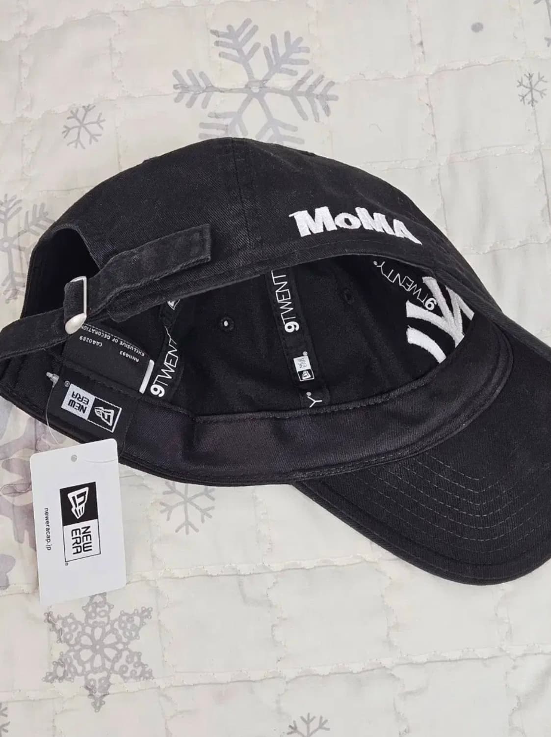 모마 뉴에라 볼캡 모자 블랙(새상품) 상품이미지3