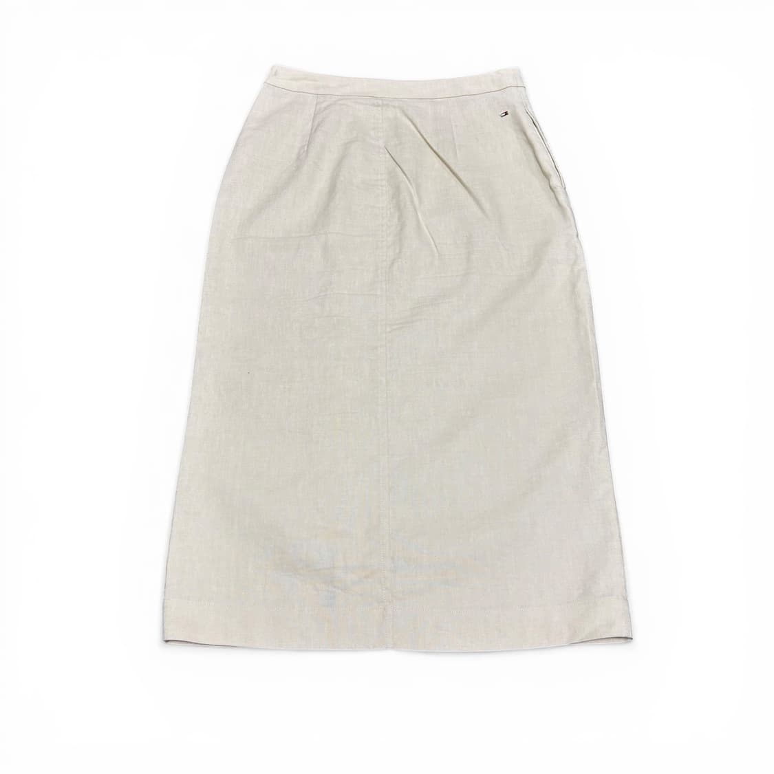 우먼M 타미힐피거 아이보리 린넨 스커트 상품이미지2