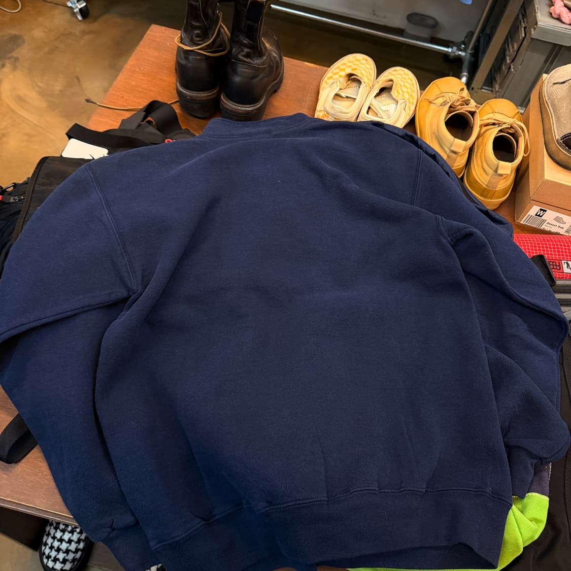 00S 러셀 아노락 반집업 스웻셔츠 상품이미지4