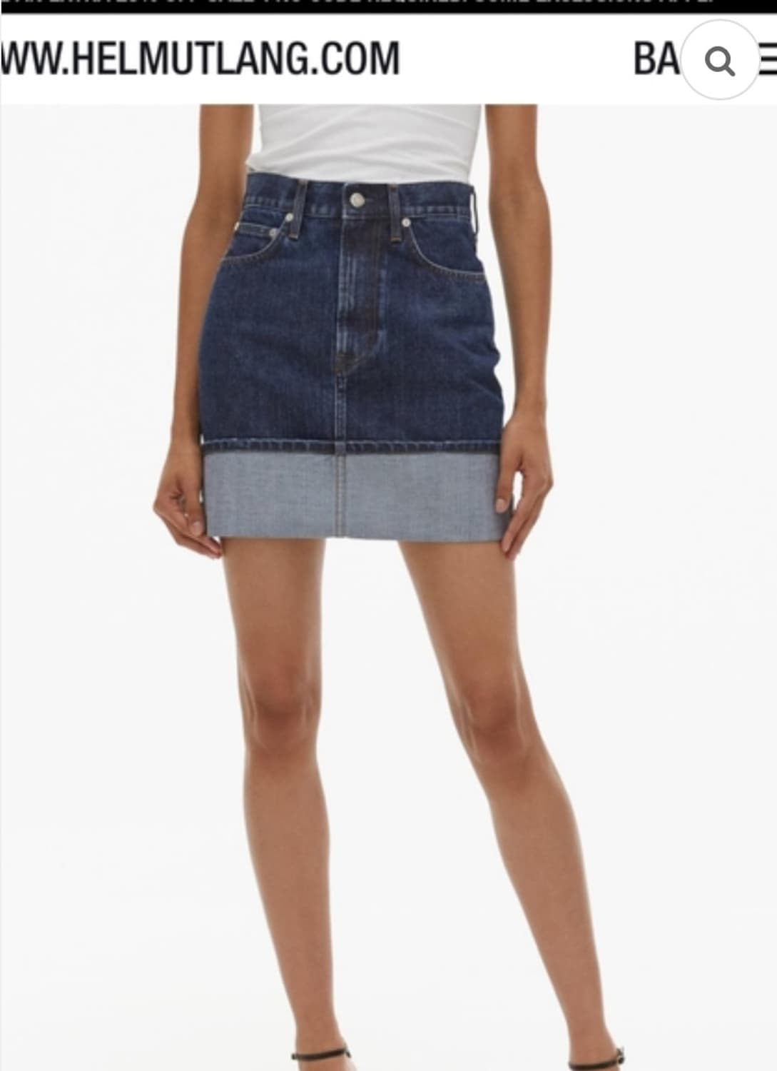 Helmut Lang 데님 미니 스커트 상품이미지6