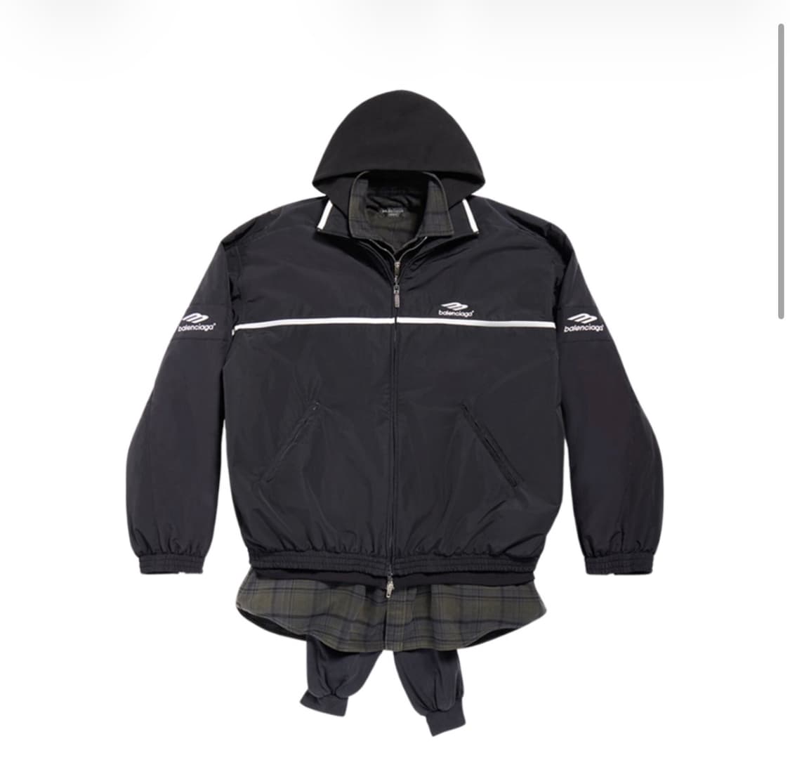 [2] 발렌시아가 3B 스포츠 아이콘 레이어드 트랙자켓 상품이미지1