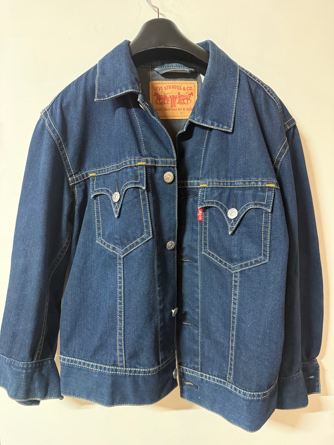 리바이스 TYPE1 데님 자켓 L 인디고 빈티지 클래식 트러커 상품이미지2