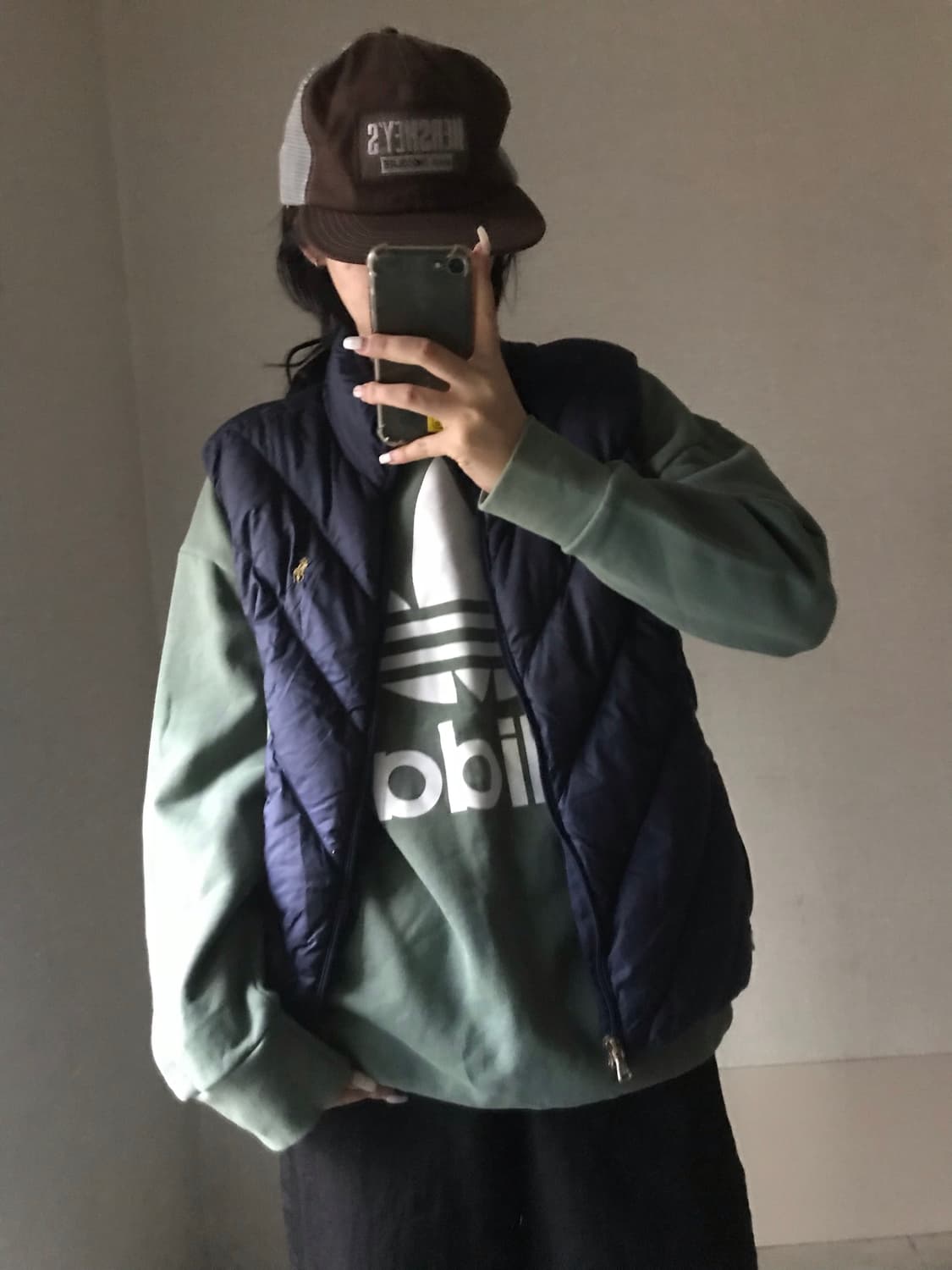 폴로 네이비 패딩조끼 상품이미지1