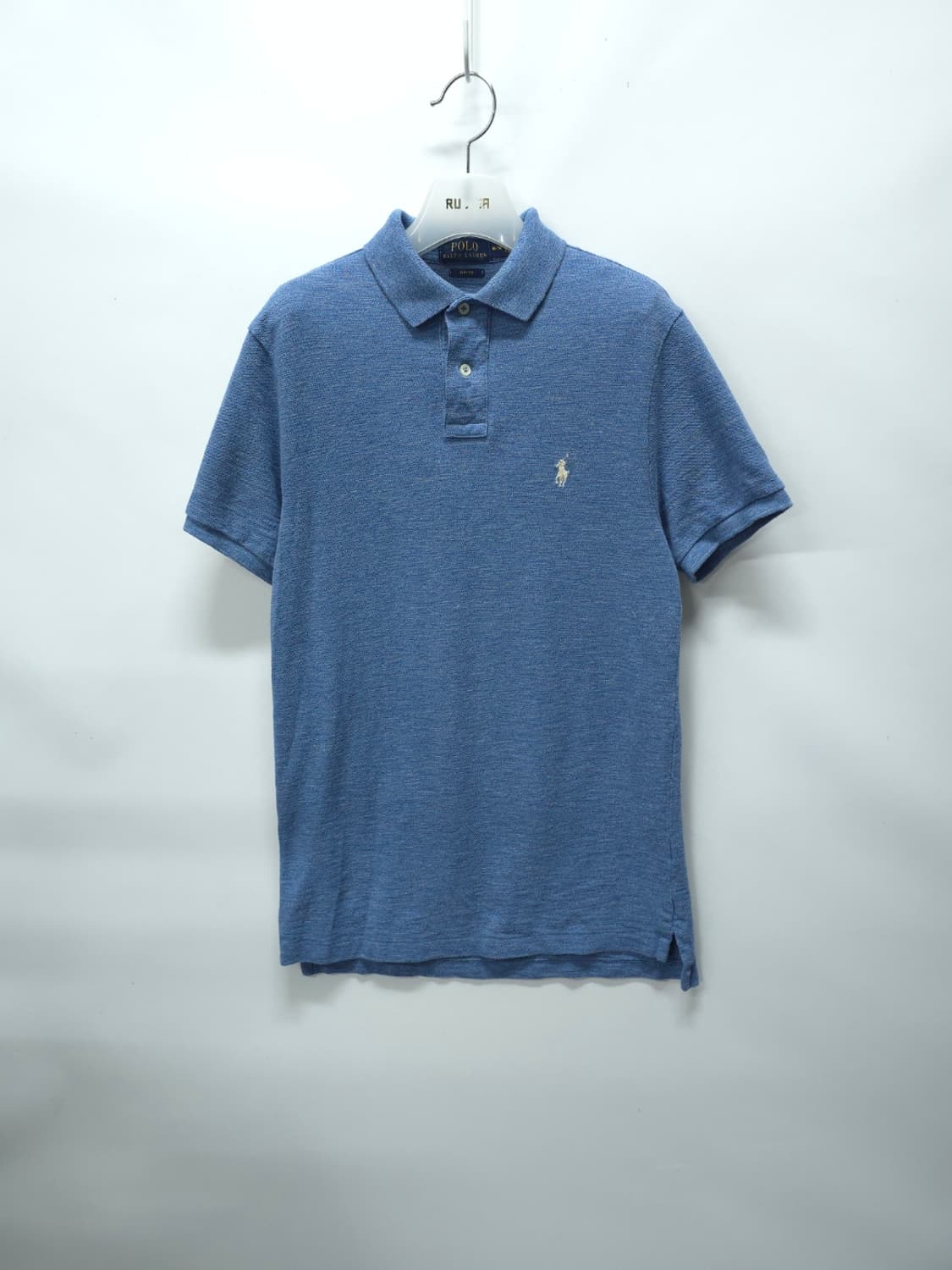 폴로 랄프로렌 슬라브 피케 카라 반팔티 블루 멜란지(95) 상품이미지1