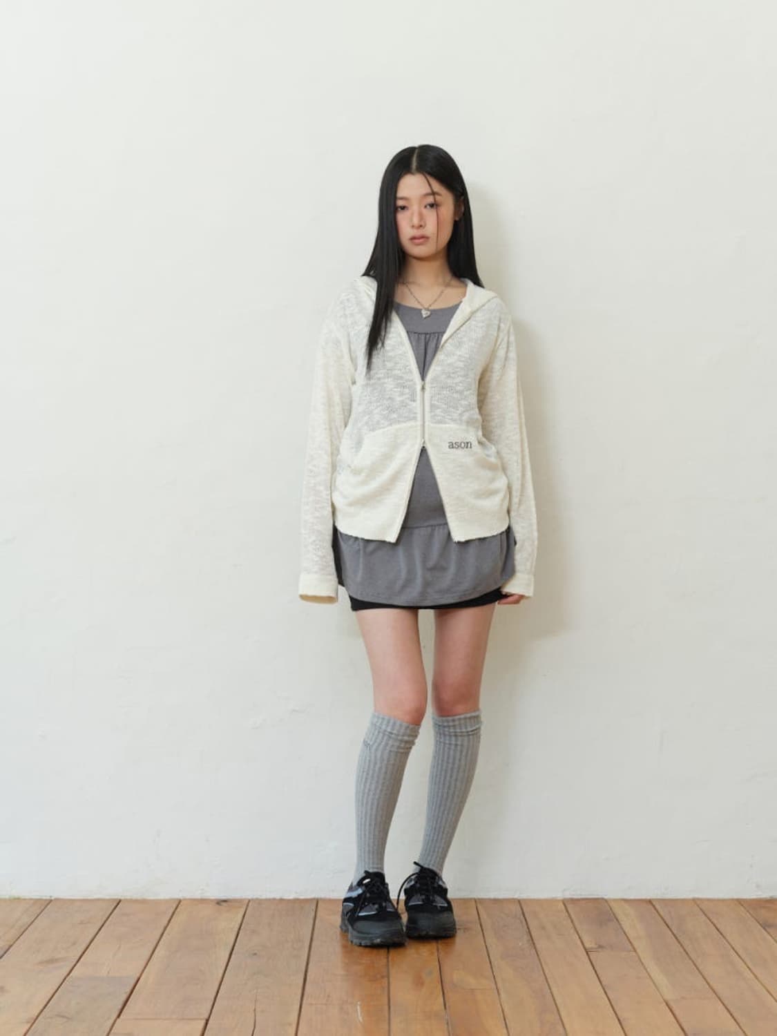 애즈온 KUMA HOOD ZIP-UP 쿠마 후드집업 상품이미지3