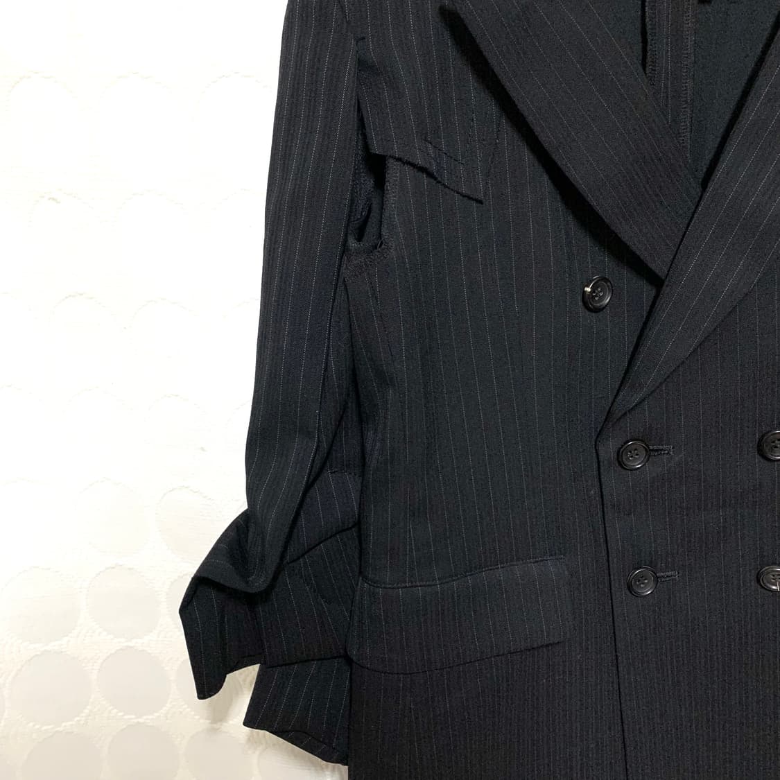 comme des garçons 스트라이프 자켓 케이프 상품이미지5