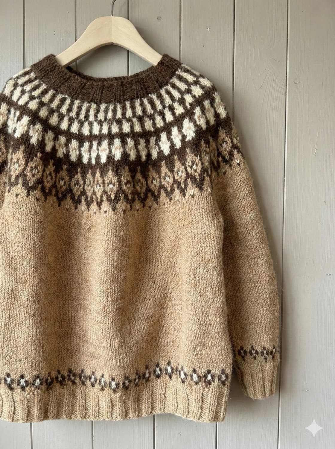 Vintage Nordic Pattern Knit 상품이미지3