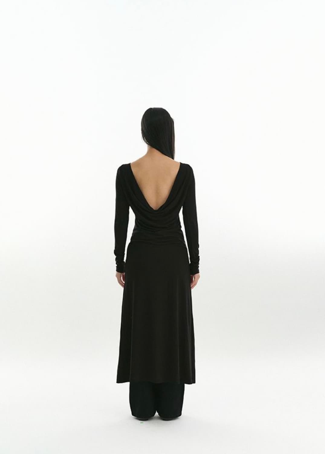 리포스 back drape jersey dress  상품이미지3