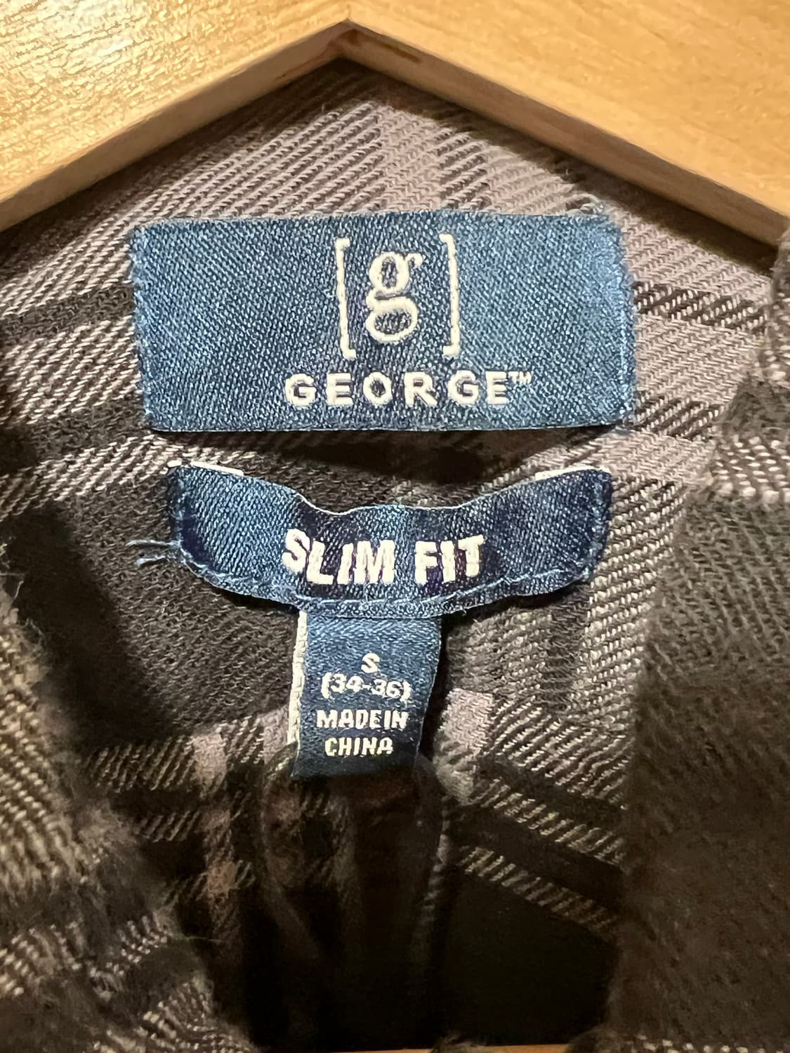 [S] 조지 George 슬림핏 체크 플란넬 셔츠 상품이미지6