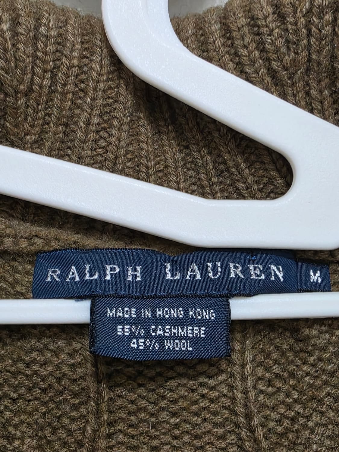 랄프로렌 숄카라 케이블 니트 가디건 M 상품이미지3