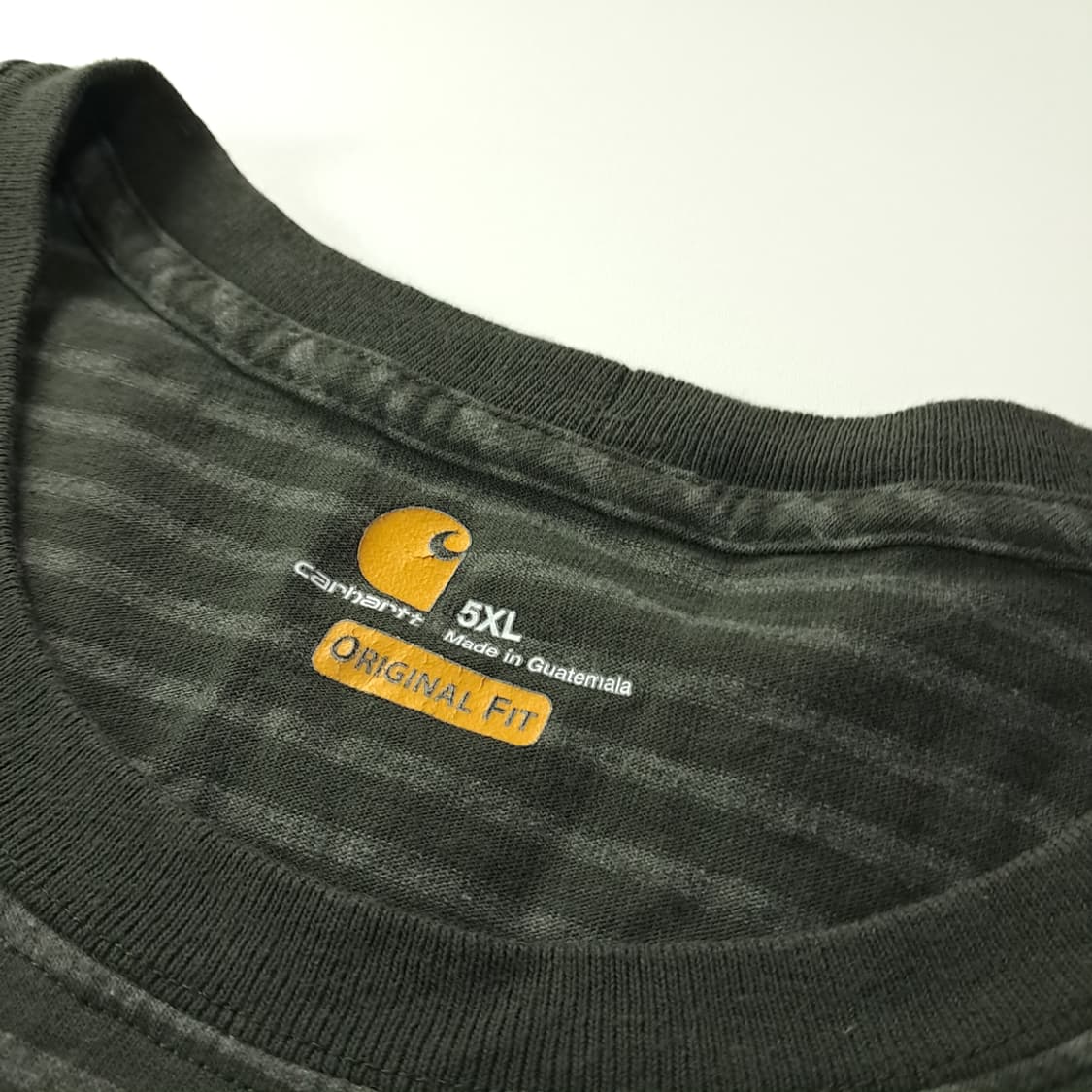 CK371 5XL 칼하트 K87 포켓스트라이프 반팔 티셔츠 상품이미지3