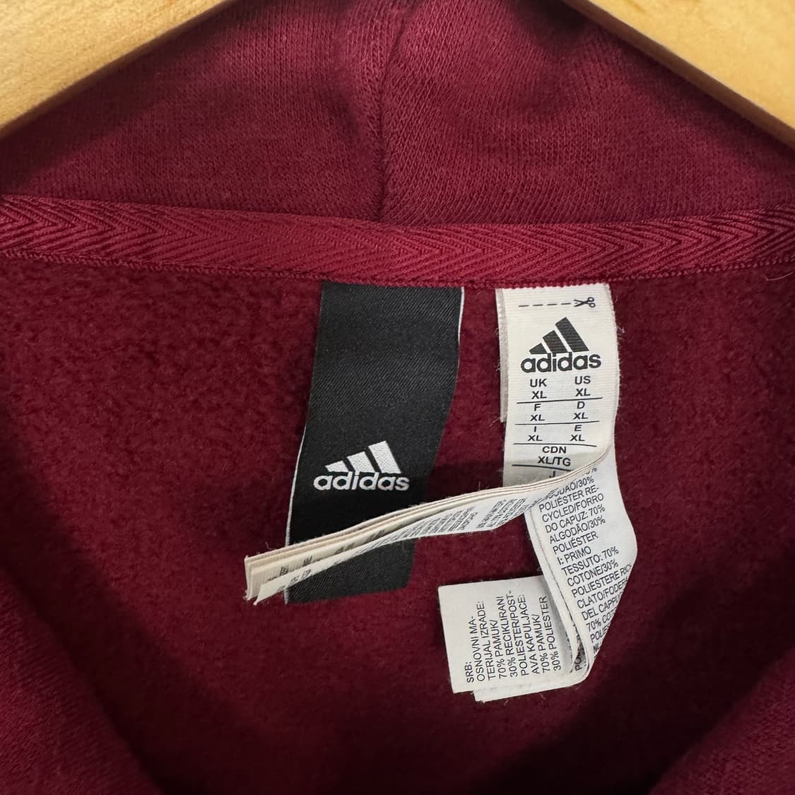 아디다스 로고 3S 후드집업 상품이미지3