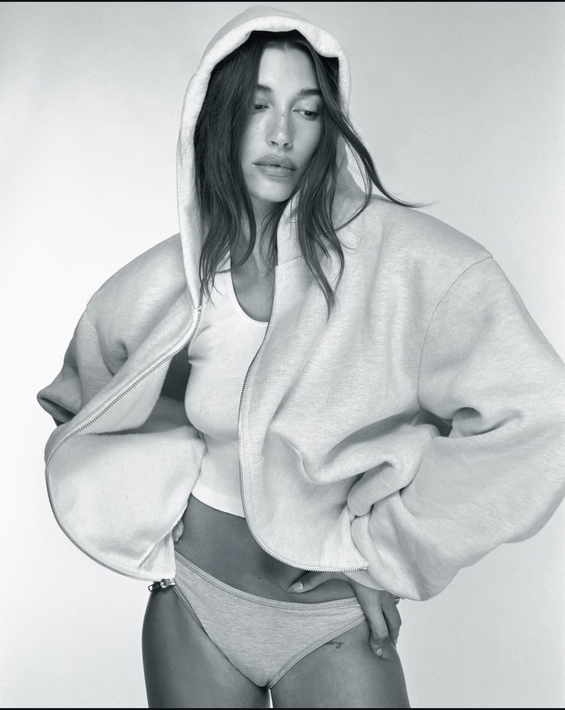 [L] skylrk 후드 집업 헤일리 그레이 상품이미지1