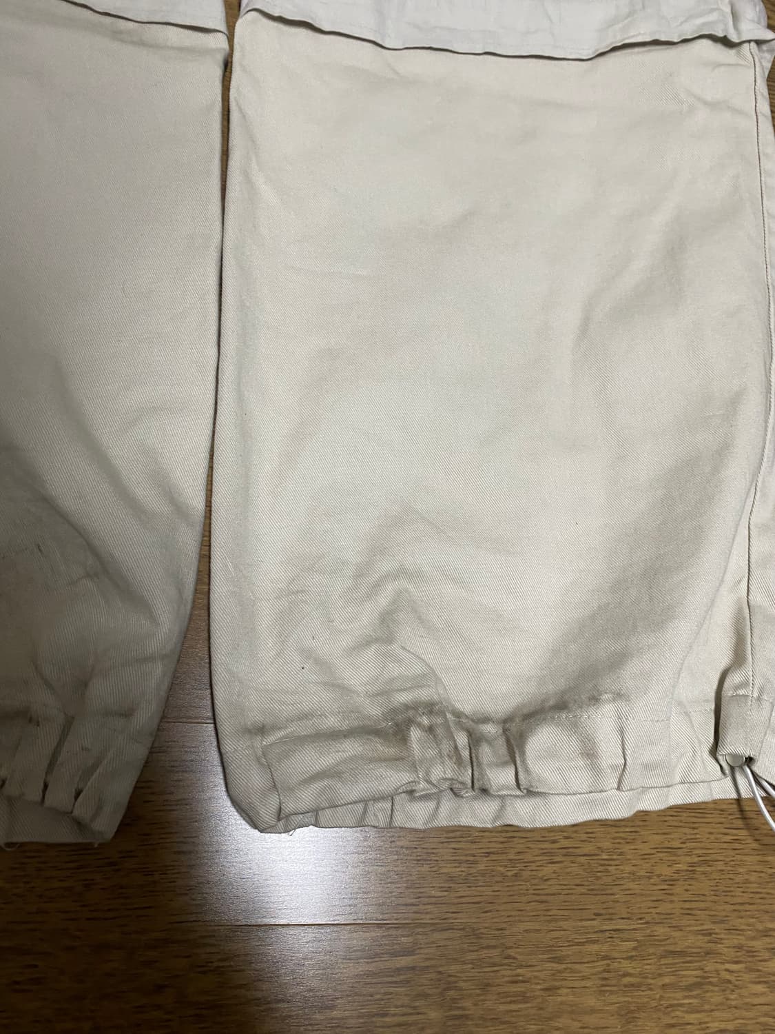 카미엔맛 니턱 와이드 팬츠 그레이  상품이미지5
