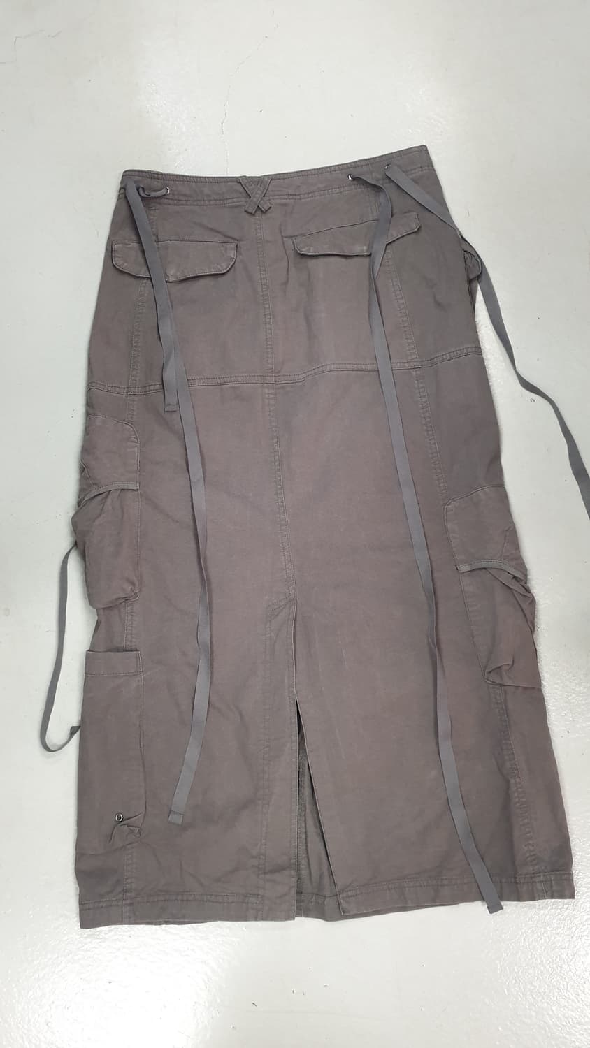 NACHE 카고 맥시 스커트 차콜 상품이미지2