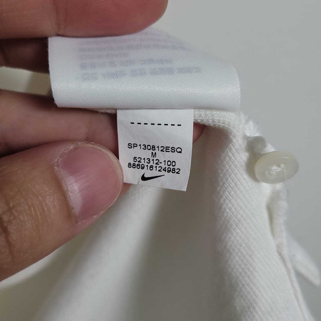 (M) NIKE 나이키 화이트 72 반팔 카라 티셔츠 상품이미지4