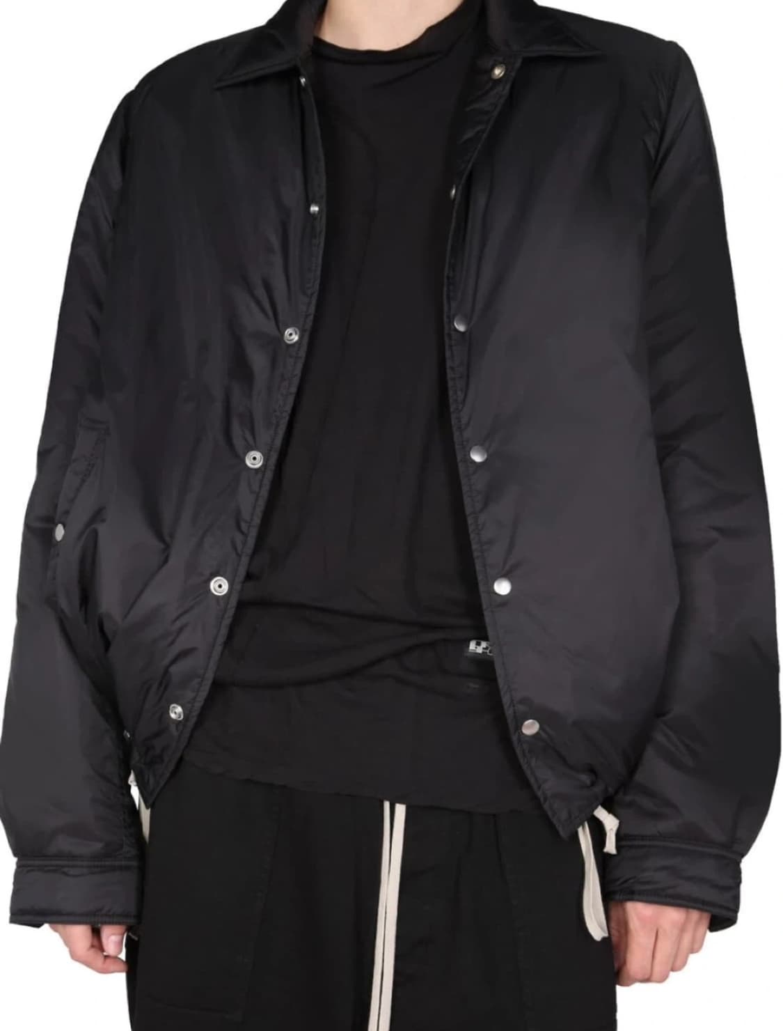 릭오웬스 다크쉐도우 스냅 프론트 스트링 나일론 코치 자켓 (M) 상품이미지3