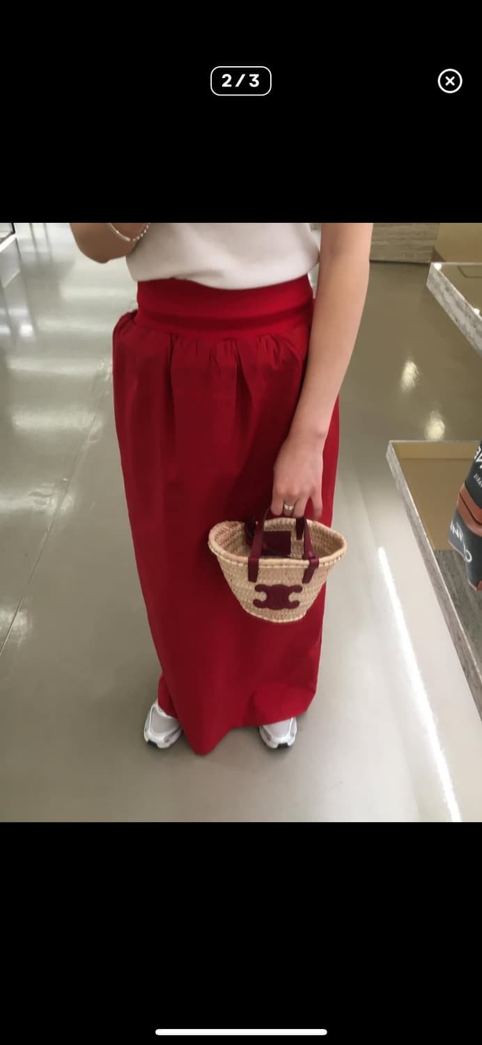 Eonts silk cushion skirt size 2 red 상품이미지2