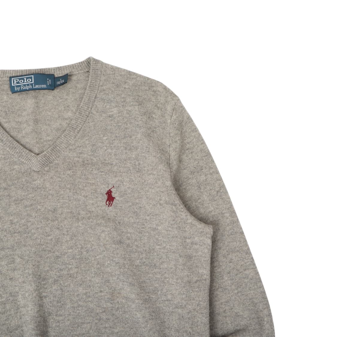 폴로 랄프로렌 그레이 메리노울 브이넥 니트 상품이미지3