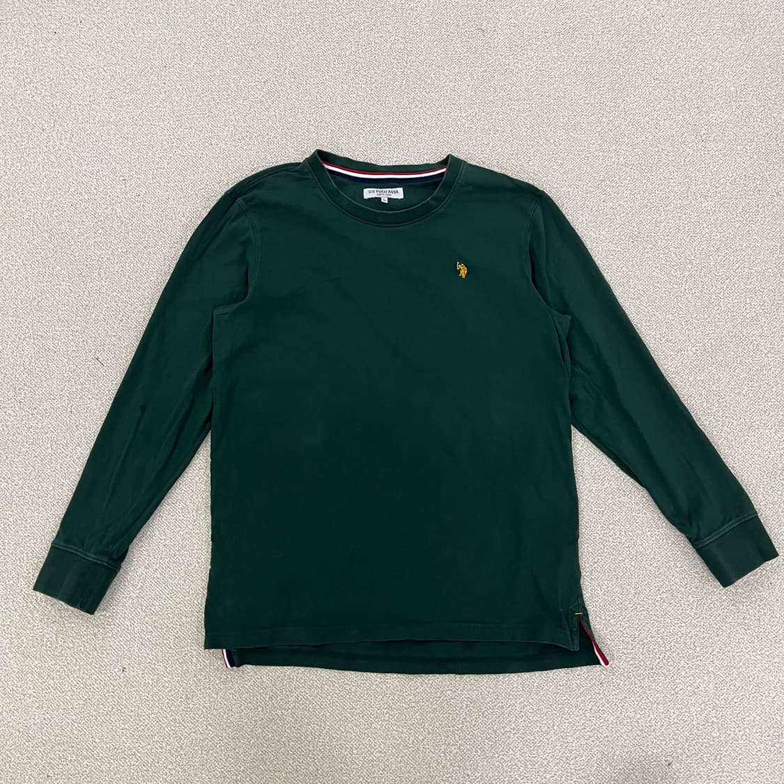 [L] US폴로 코튼 라운드넥 긴팔 티셔츠 0115M1 상품이미지1