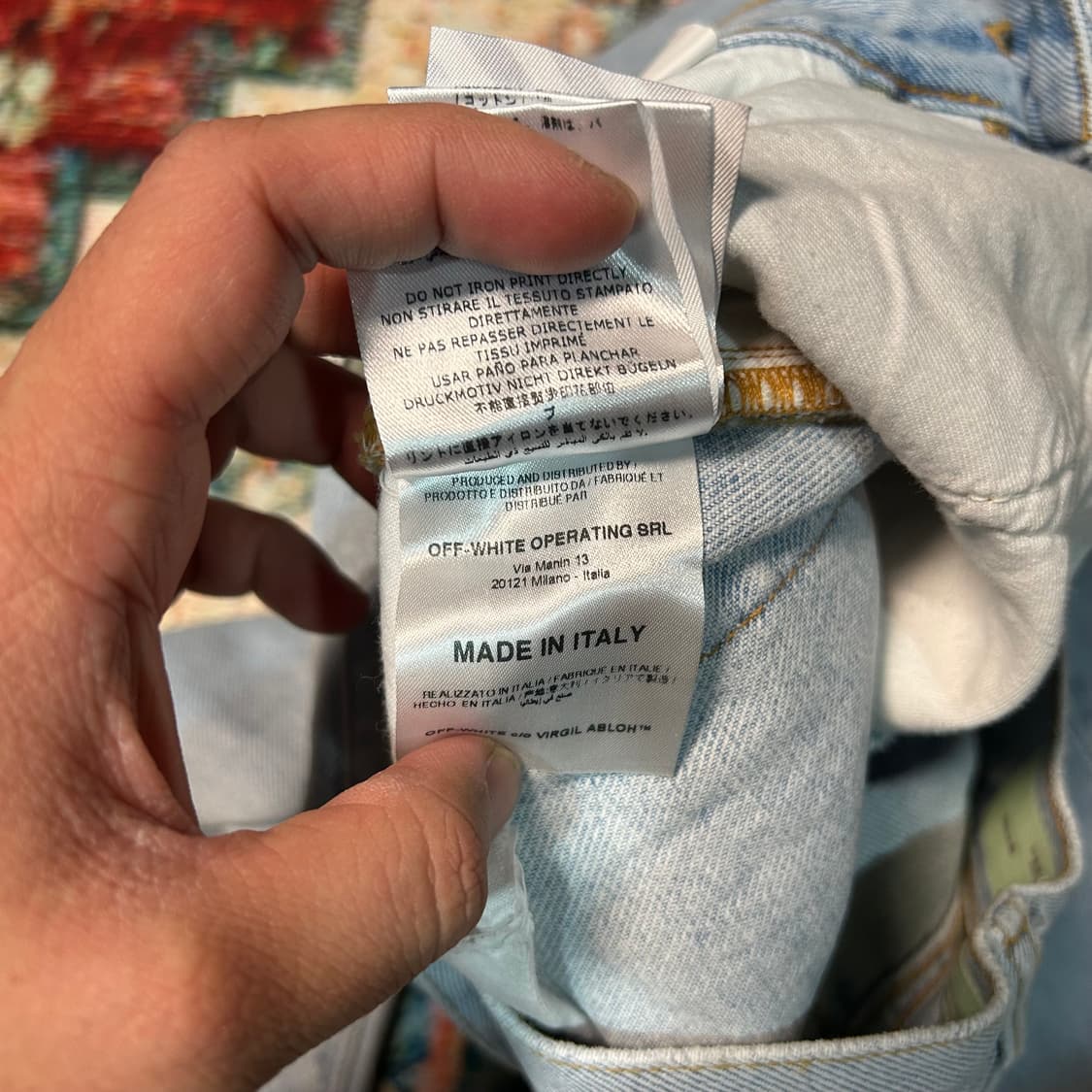 [29] ✨새상품✨오프화이트 슬림핏 디스 데님팬츠  상품이미지7