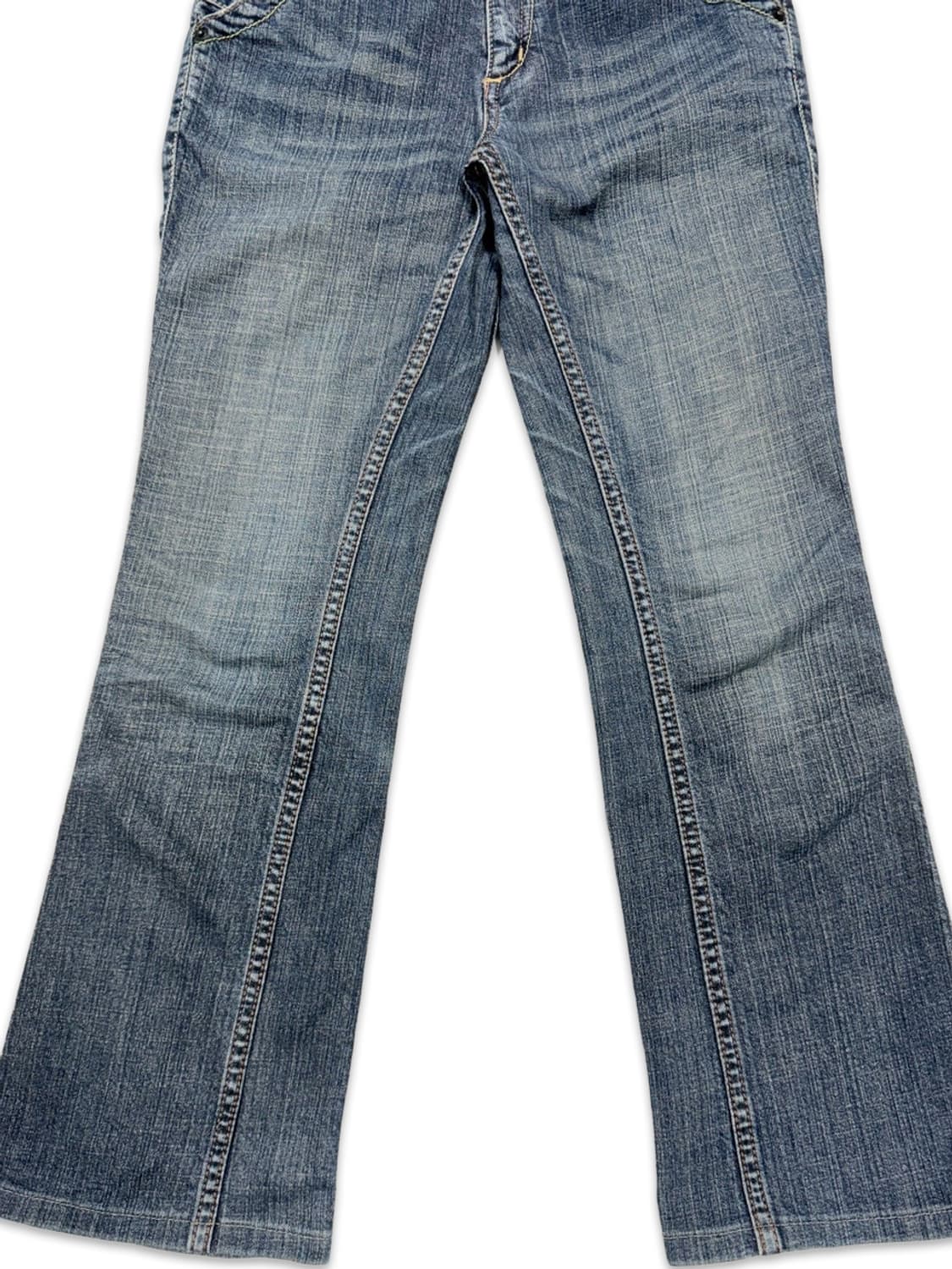 빈티지 로우라이즈 라인 데님 부츠컷 팬츠 상품이미지4