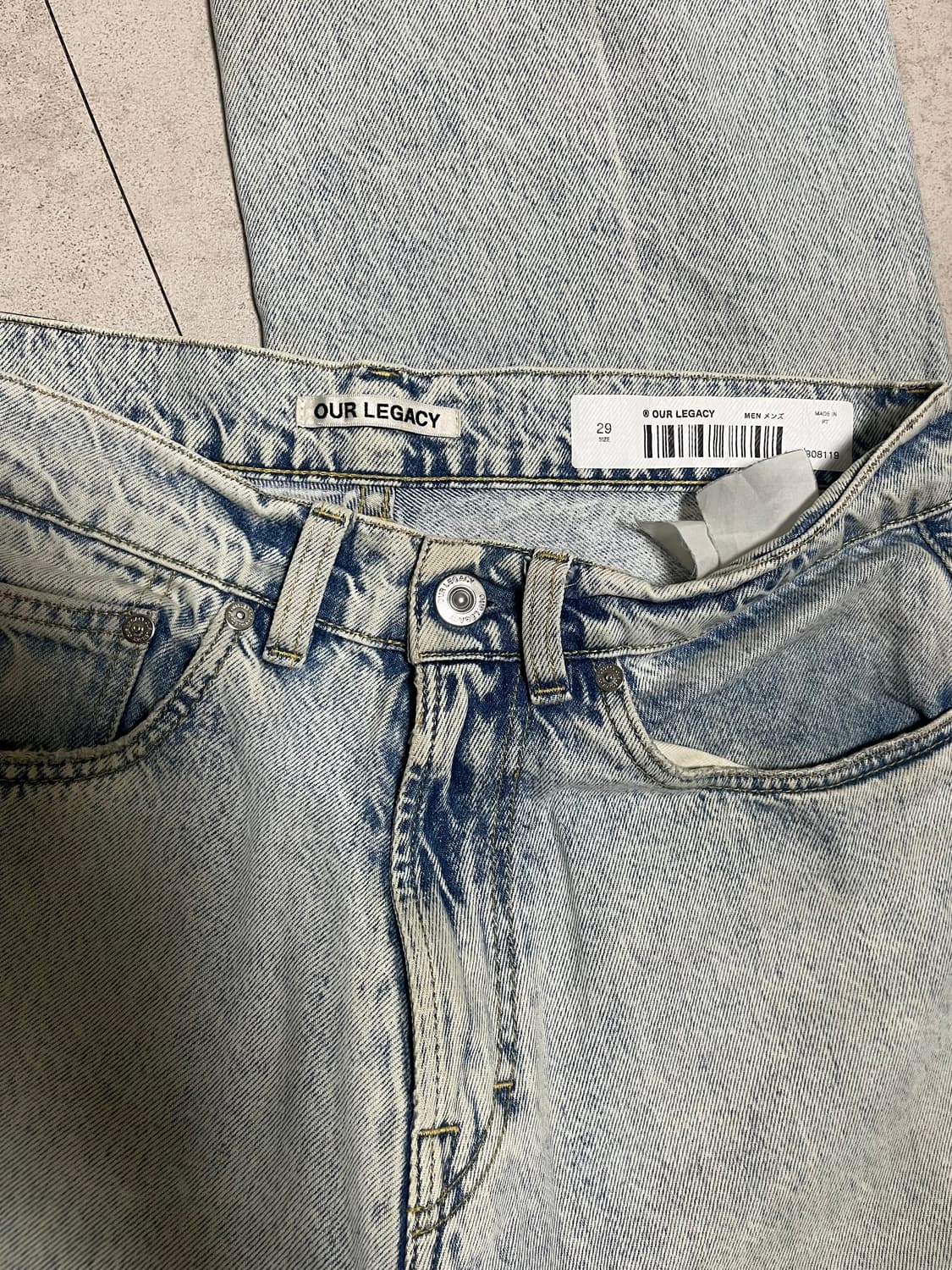 아워레가시 써드컷 연청 데님 상품이미지7