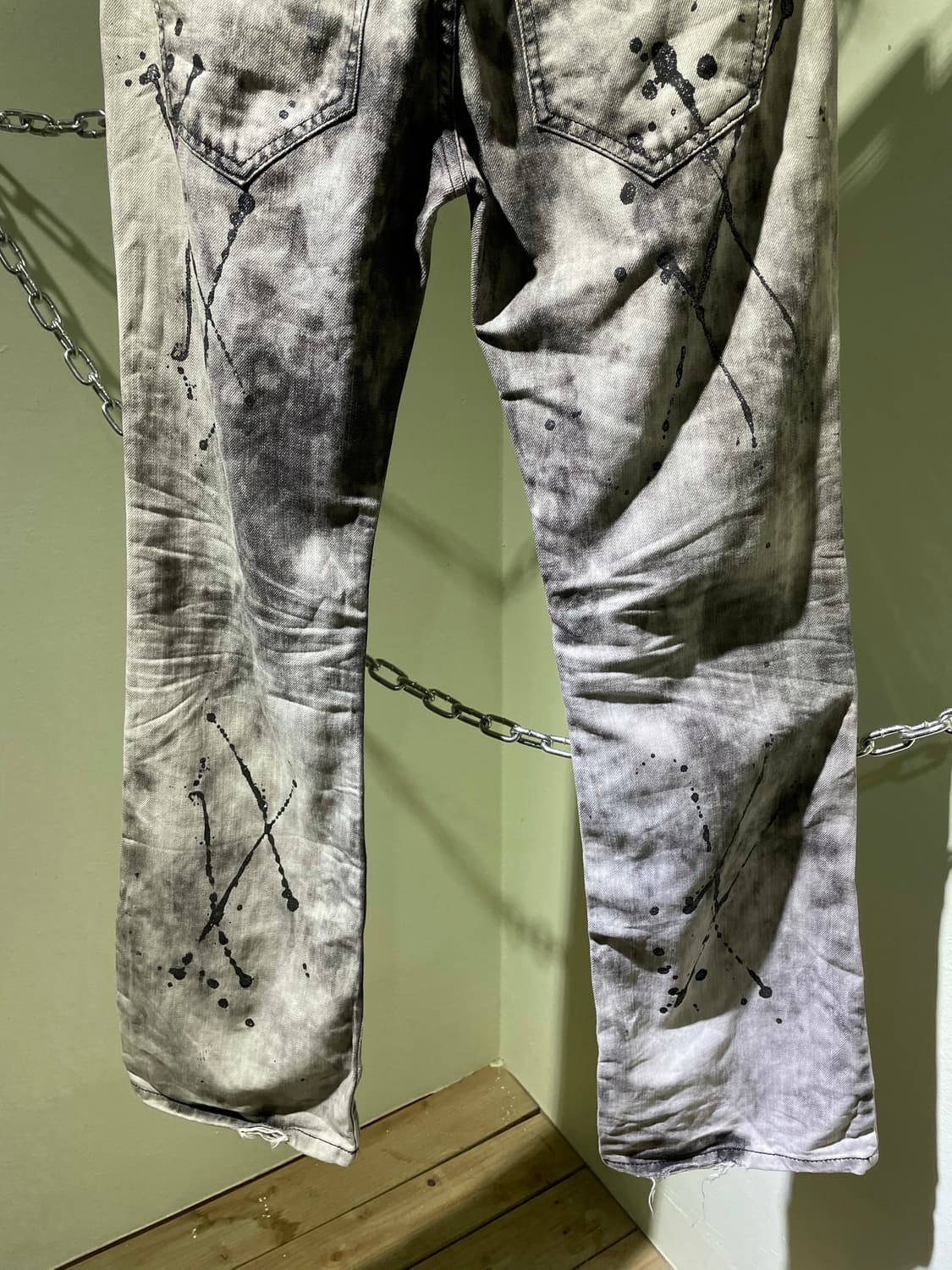 Black washing glitter denim 상품이미지7