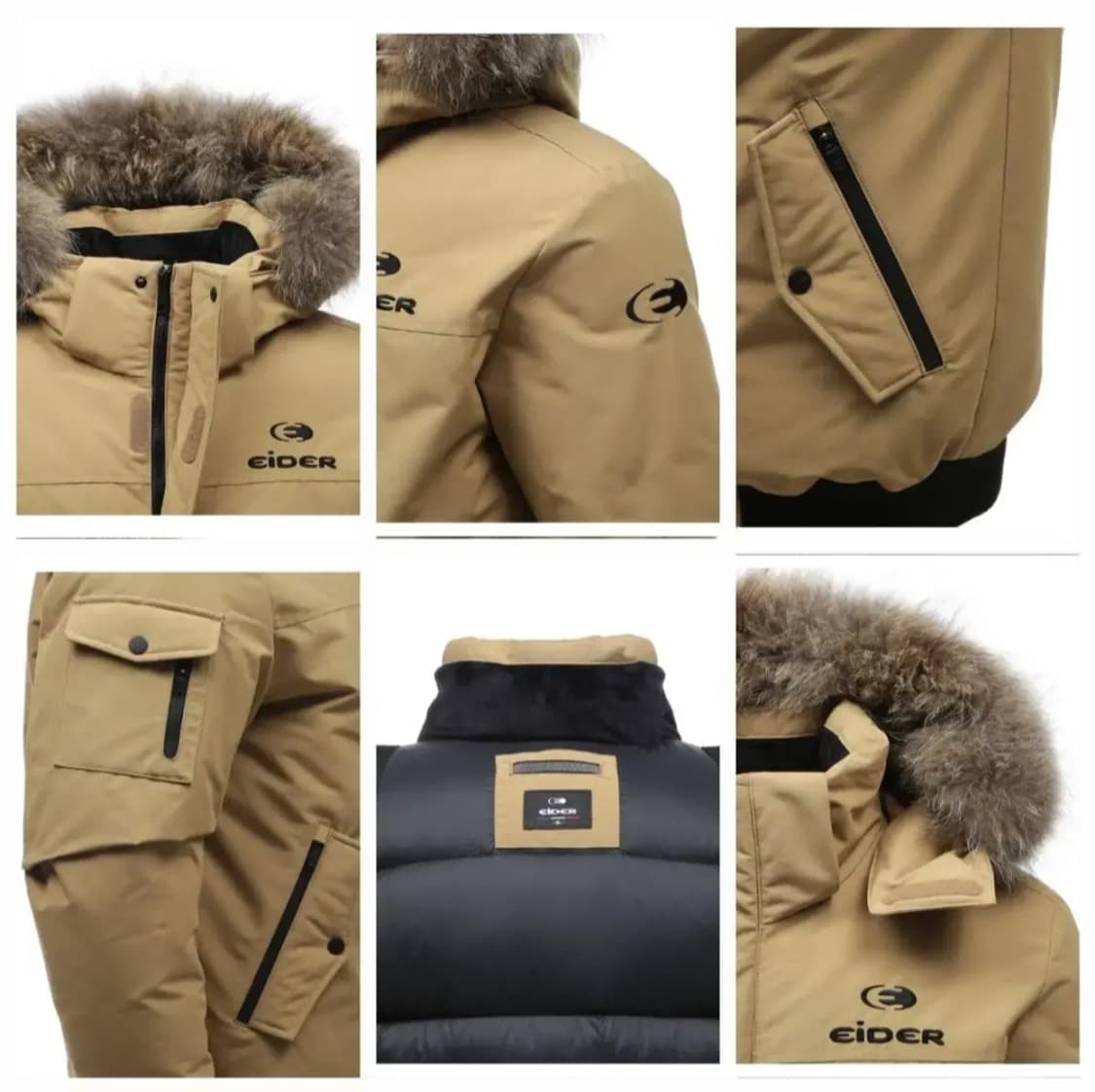 (새제품)아이더 패딩 스투키 구스다운 베이지 공용 (S ,XS) 상품이미지3