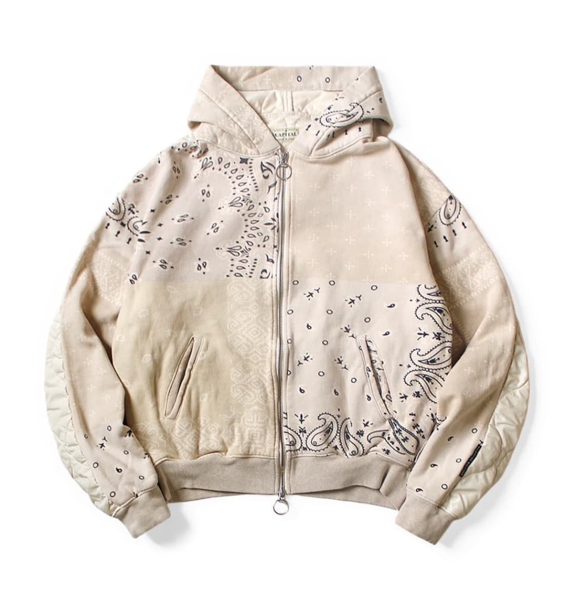 캐피탈 플리스 반다나 비부악 후드 집업 블루종 자켓 상품이미지2