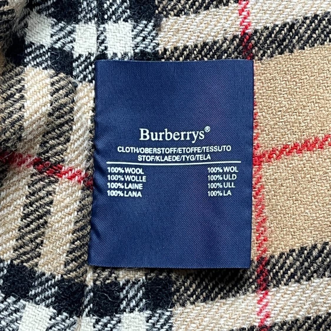 버버리 울 노바 체크 조끼 중고 구제 빈티지 상품이미지4