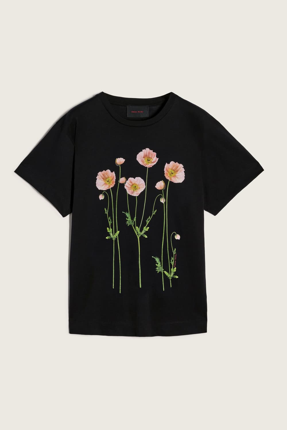 [XS,S,M]시몬로샤 26ss Poppy 티셔츠/블랙 상품이미지1