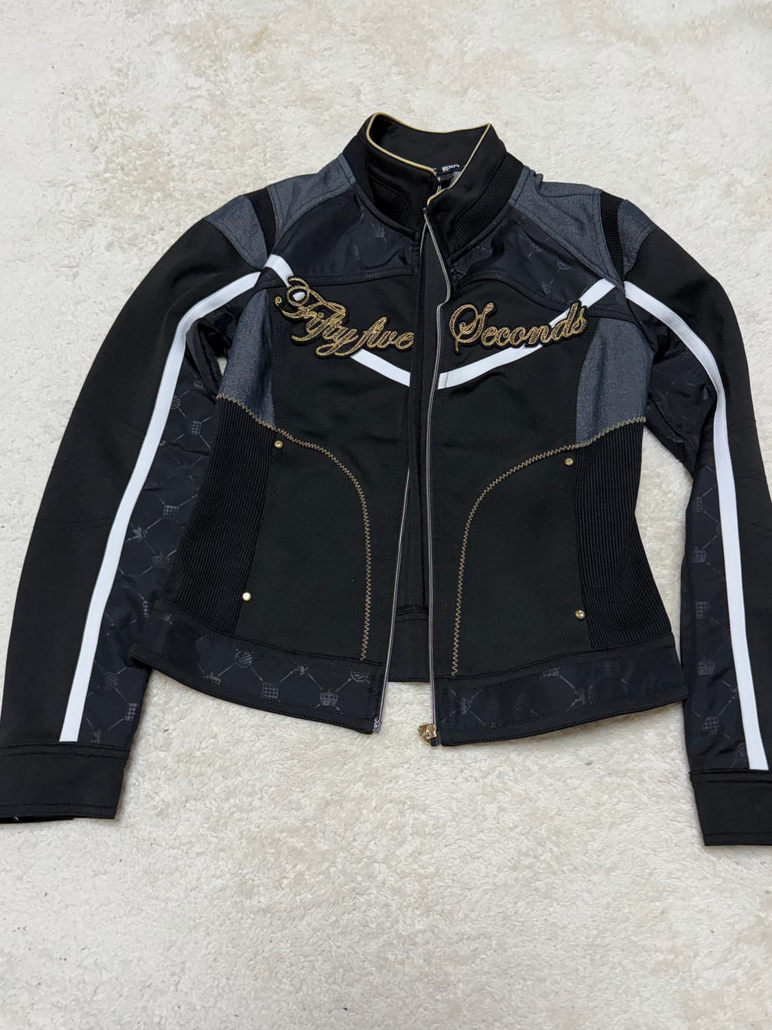 EXR 레이싱 스타일 블랙 자켓 상품이미지4