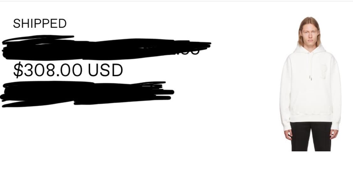 정품 아미 후드티 화이트 m 상품이미지2