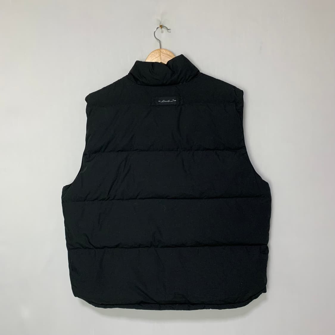 에디바우어 블랙 패딩 조끼 체크 안감 빈티지 베스트 상품이미지3