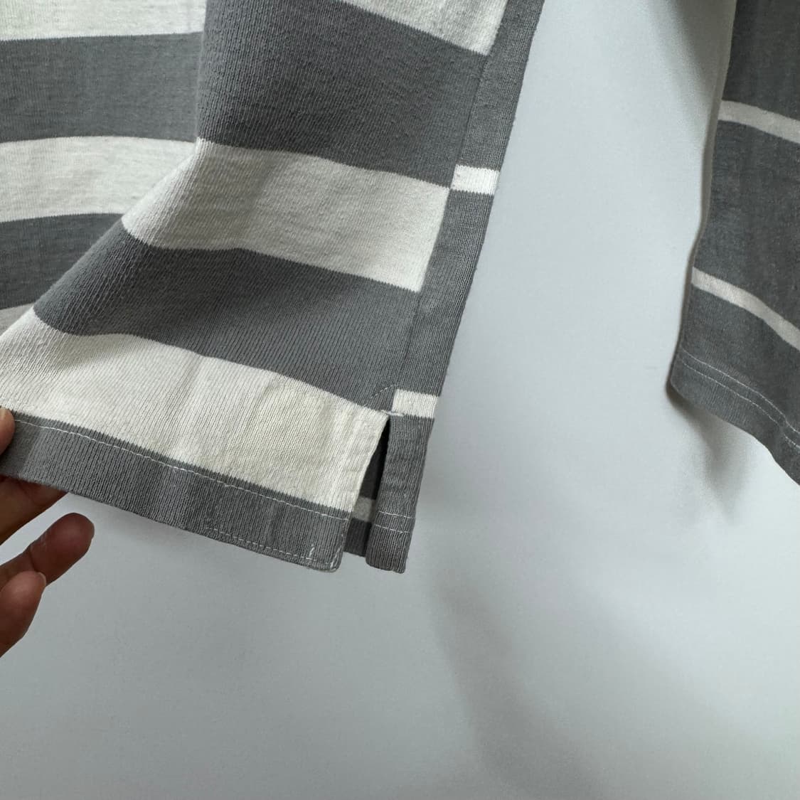 스펙테이터 스트라이프 보트넥 보더 티셔츠 남성XL 상품이미지3