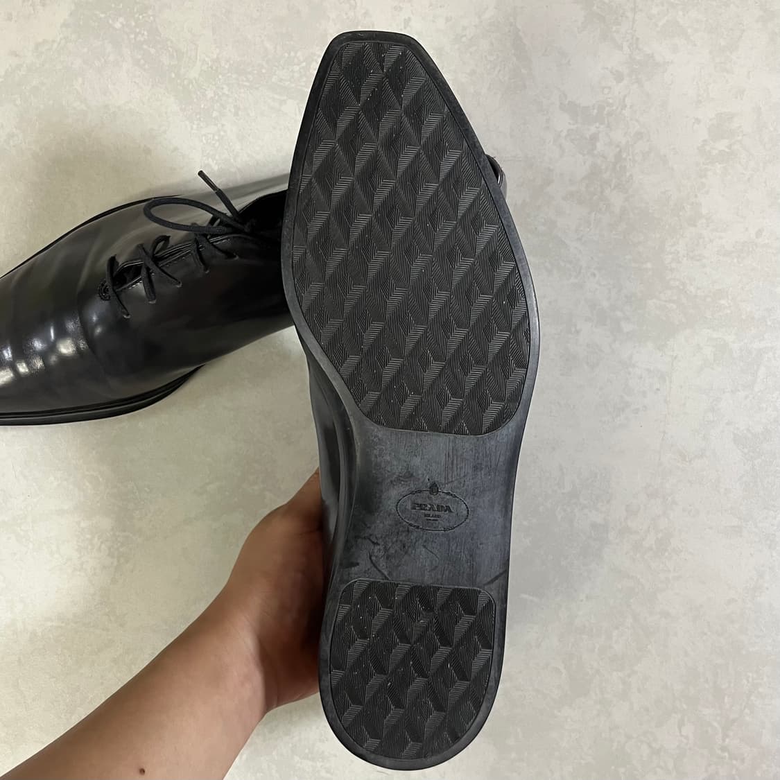 Prada Whole Cut Derby Shoes 상품이미지6
