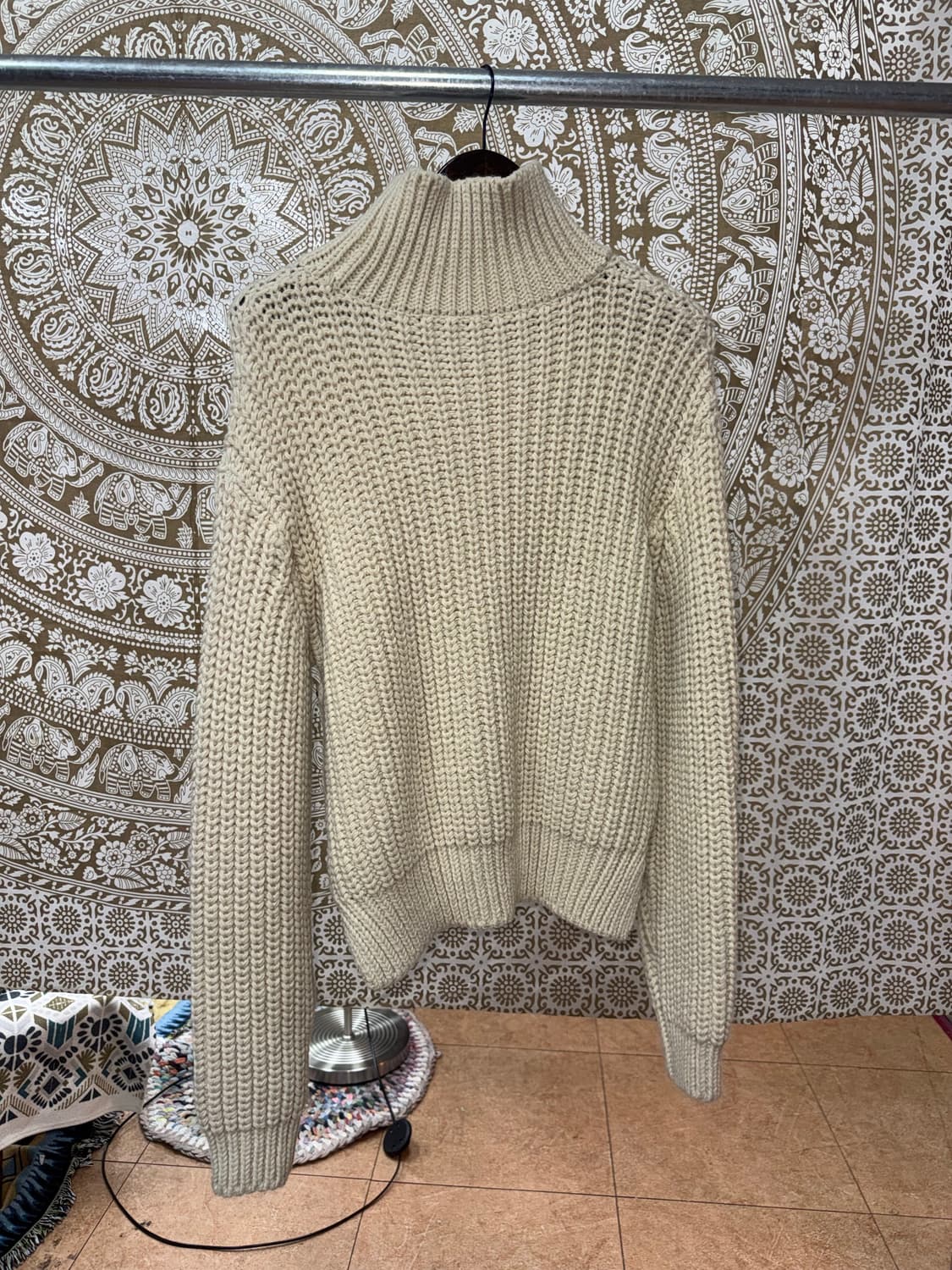 빈티지 목폴라 하이넥 니트  상품이미지5