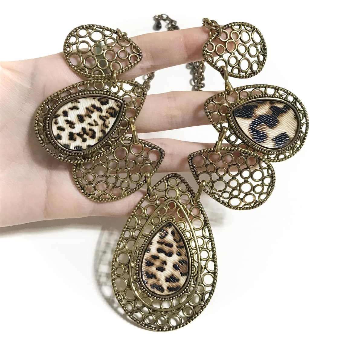 일본 빈티지 목걸이 호피 오네갸루 히메갸루 갸루 엔틱 고스 오리엔탈 상품이미지3