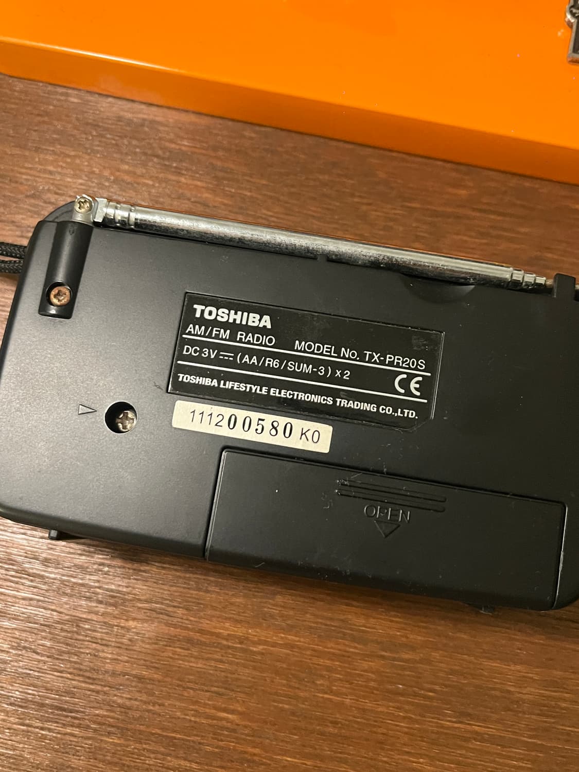 빈티지 FM 휴대용 라디오 도시바 TX-PR20 상품이미지4