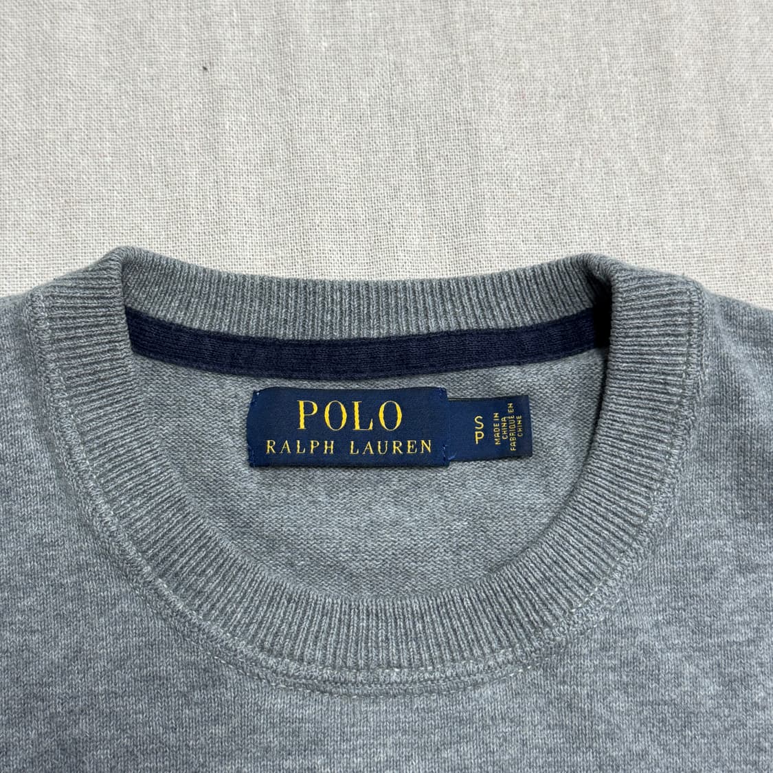 폴로랄프로렌 빅로고 그레이 이너 니트 S 상품이미지4