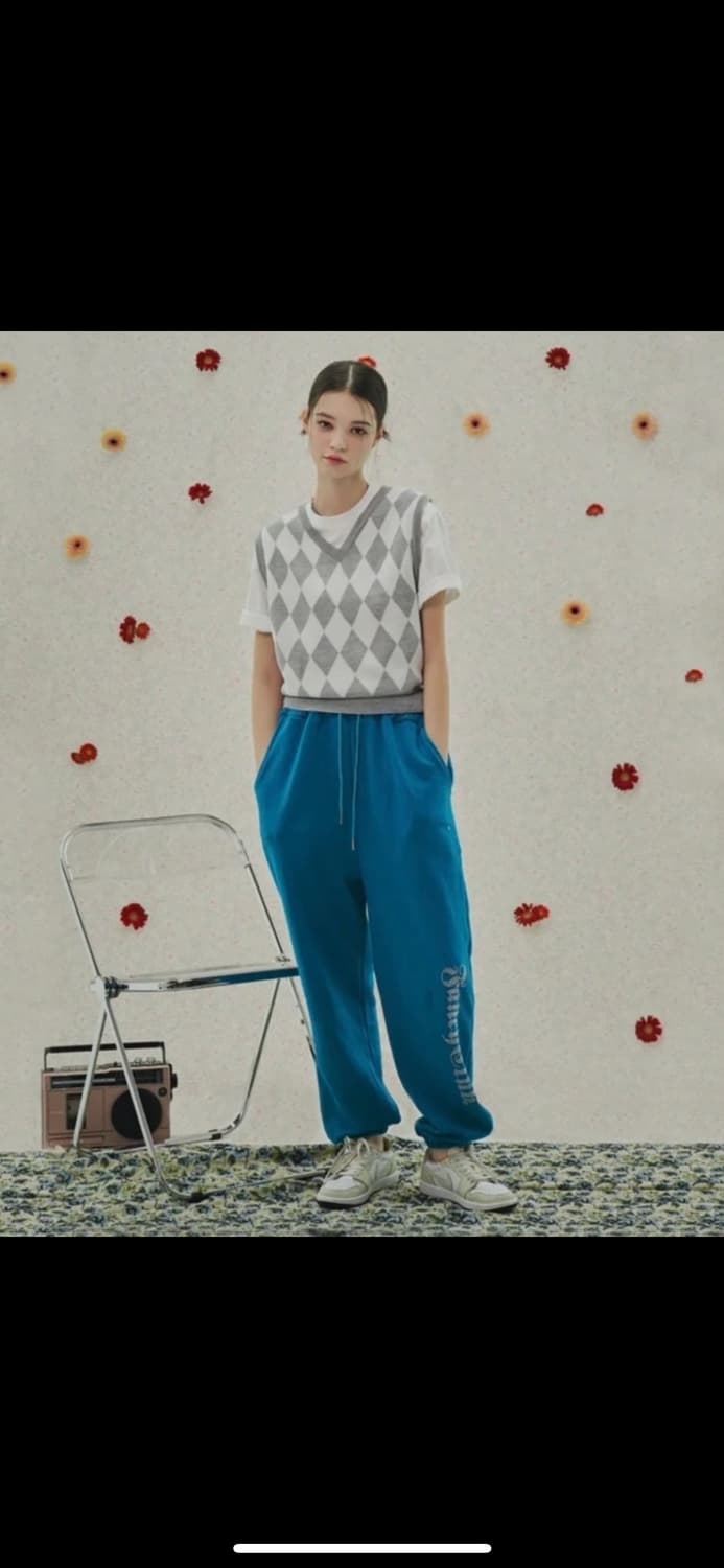 팬시클럽 아가일 니트베스트 상품이미지3