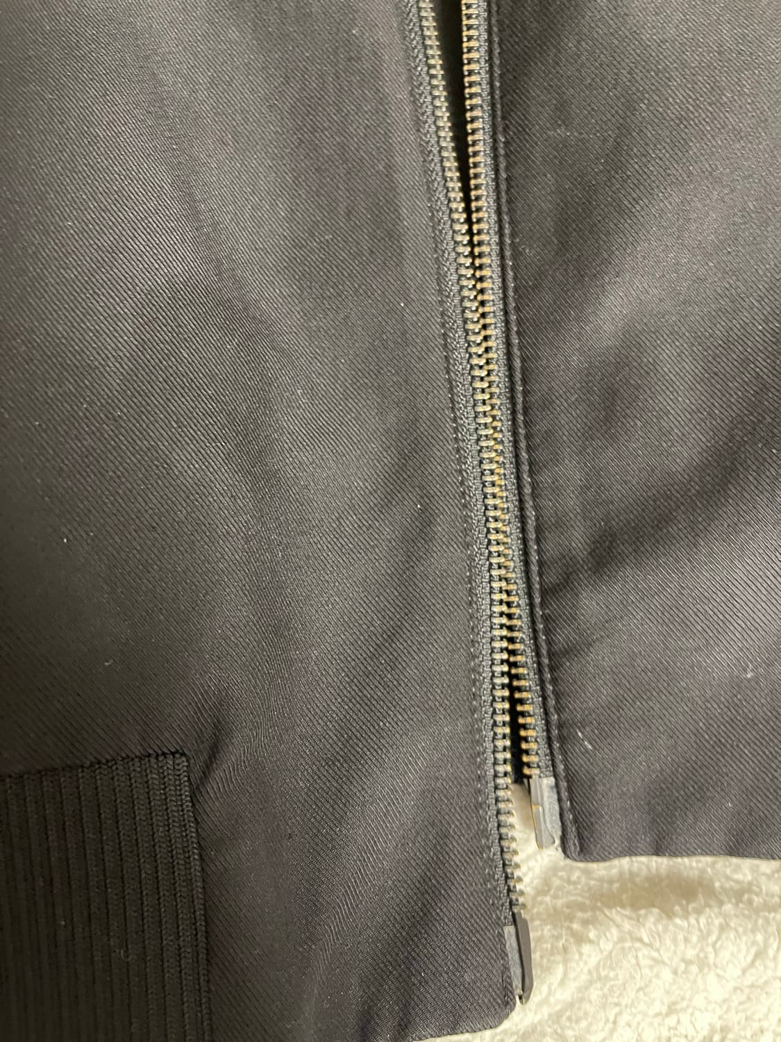 코스(COS) 블랙 코튼 MA-1 블루종 트랙탑 봄버 50(지퍼고장) 상품이미지6