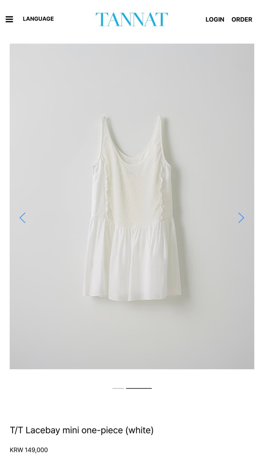 타낫 레이스베이 미니 원피스 상품이미지2