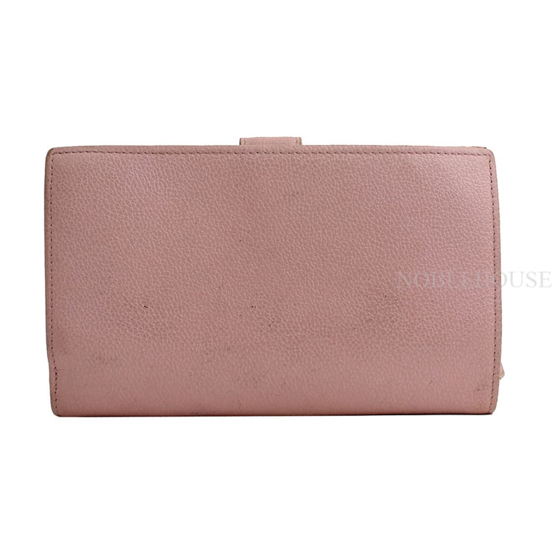 불가리 연핑크 은장 로고 중지갑 상품이미지2