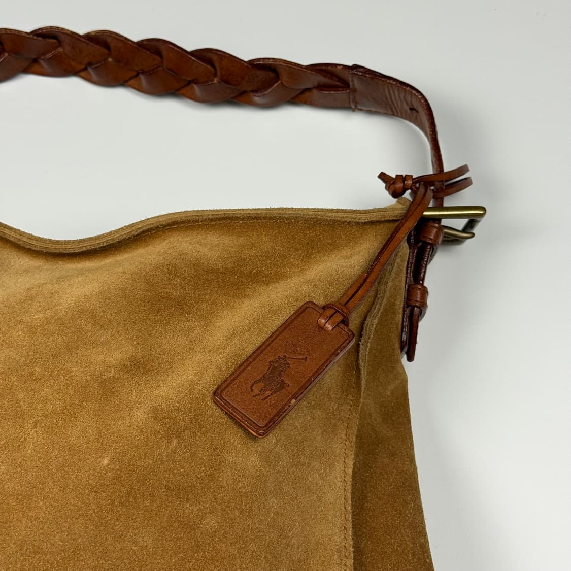 폴로랄프로렌 스웨이드 숄더백 상품이미지4