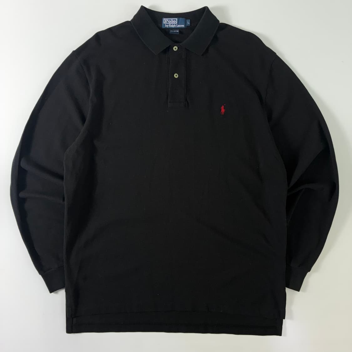 Polo 폴로 랄프로렌 블랙 레드포니 카라 롱슬리브 상품이미지1