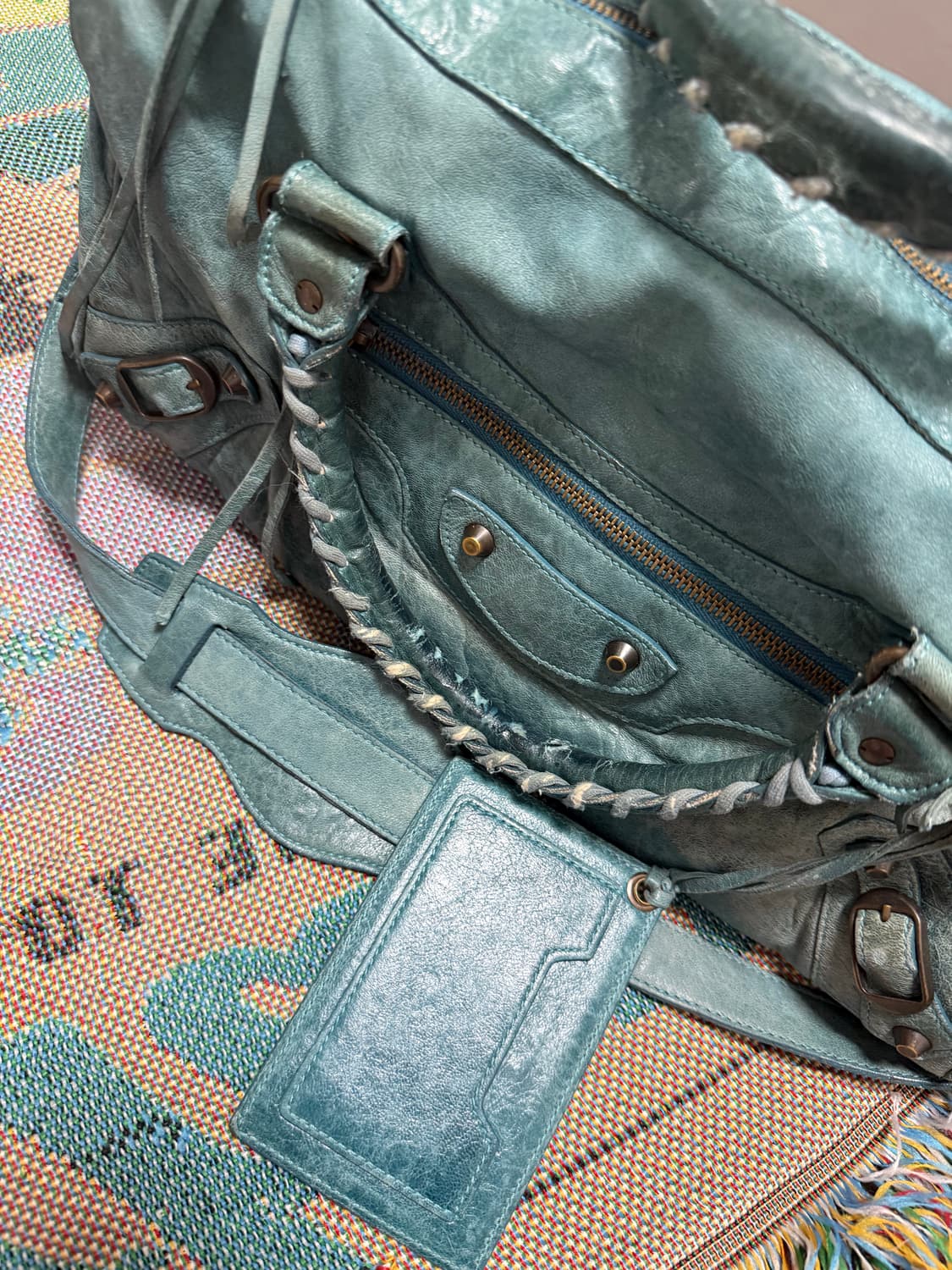 발렌시아가 시티 모터백 트위기 빈티지 상품이미지2