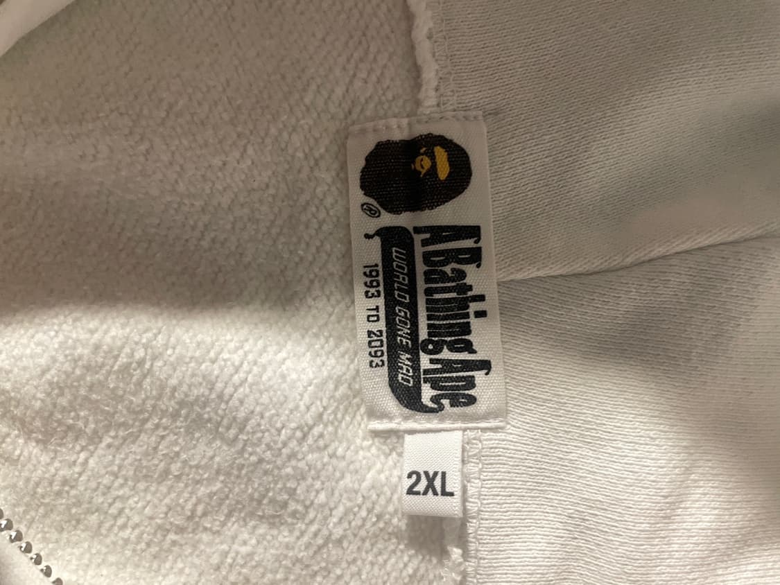 베이프 후드집업 xxl 상품이미지4
